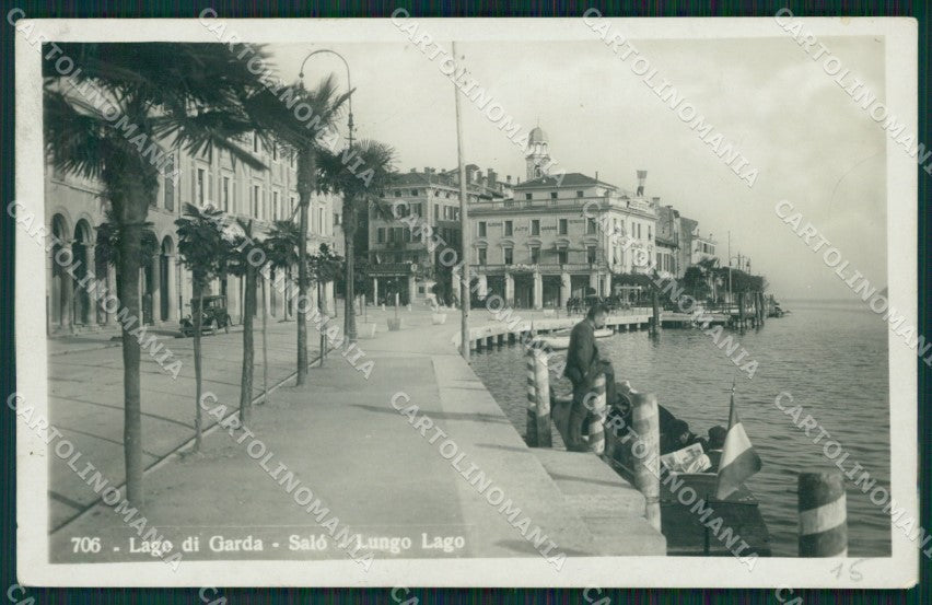 Brescia Salò Lungolago Foto cartolina QT4727 – fronte