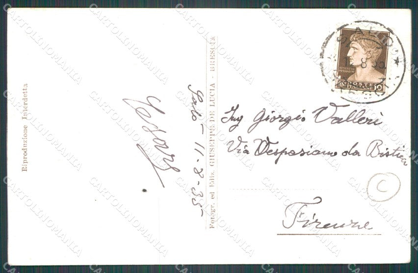 Brescia Salò Lungolago Foto cartolina QT4727 – retro