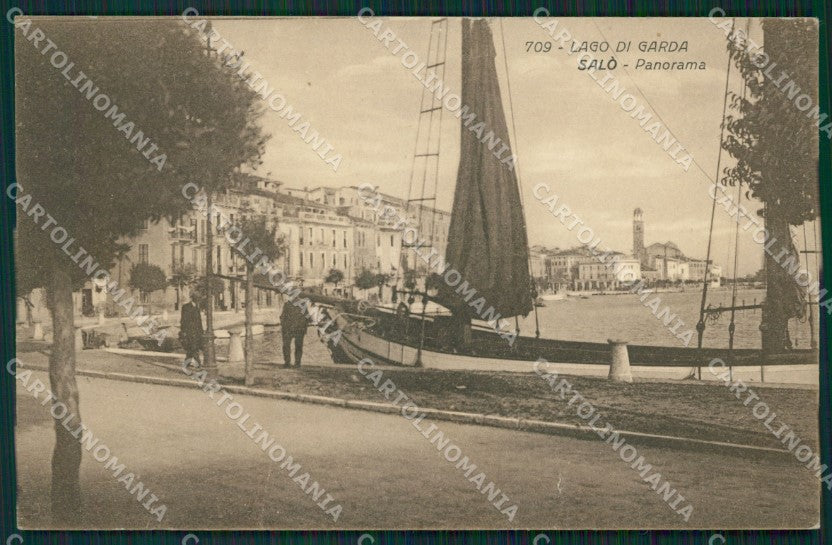 Brescia Salò Lago Garda PIEGATA cartolina QT4729 – fronte