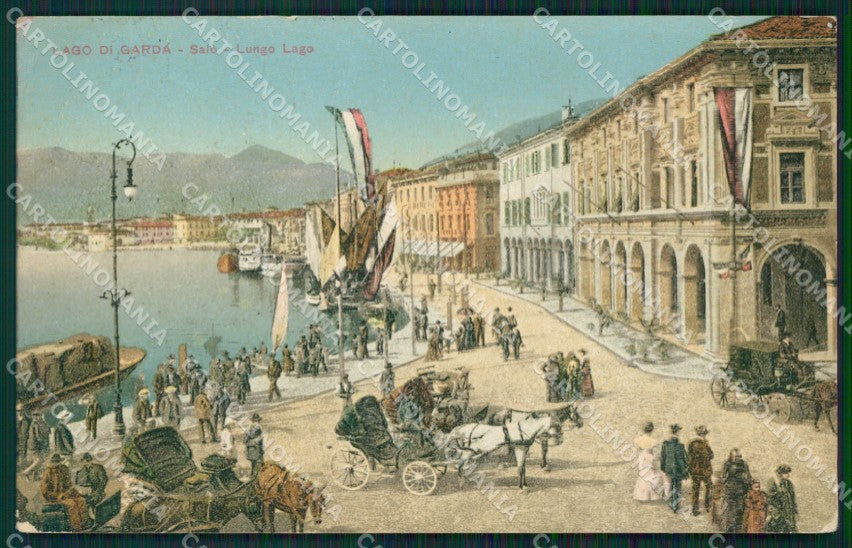 Brescia Salò Garda Carrozze cartolina QT4731 – fronte