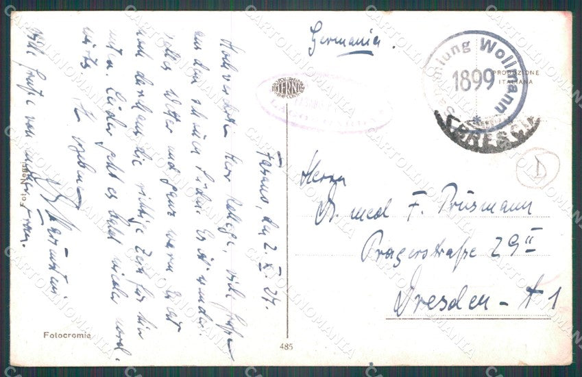 Brescia Salò Garda Carrozze cartolina QT4731 – retro
