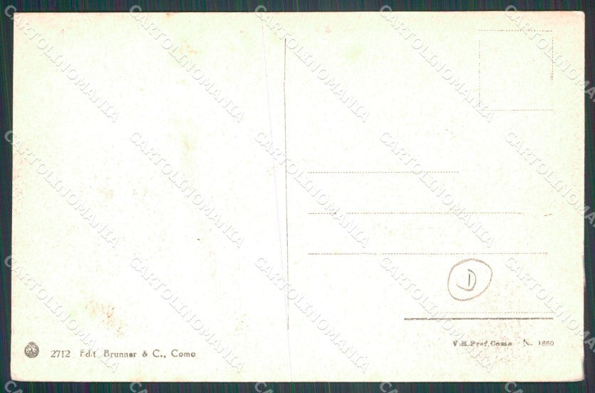 Brescia Salò Lago di Garda Barca cartolina QT4733 – retro
