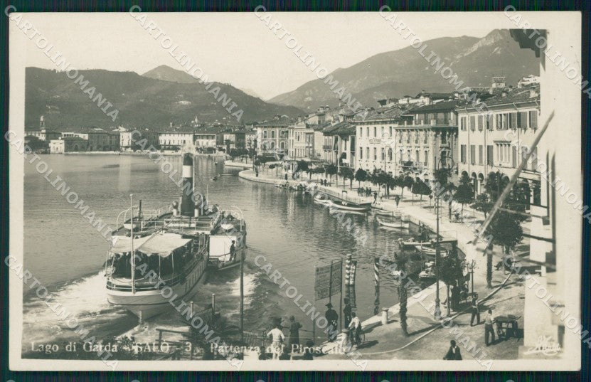 Brescia Salò Battello Foto cartolina QT4735 – fronte