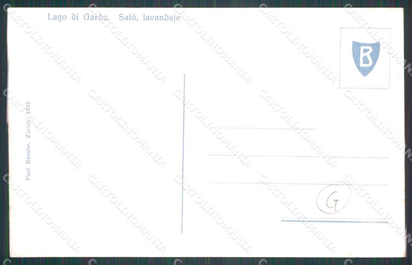 Brescia Salò Lago di Garda Lavandaie cartolina QT4738 – retro