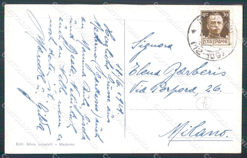 Brescia Maderno Lago di Garda cartolina QT4739 – retro