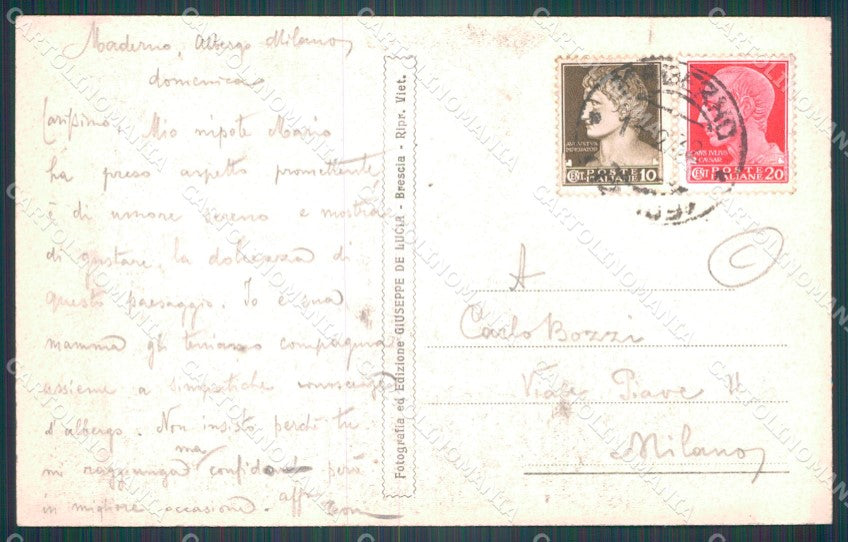 Brescia Maderno Lago di Garda cartolina QT4750 – retro