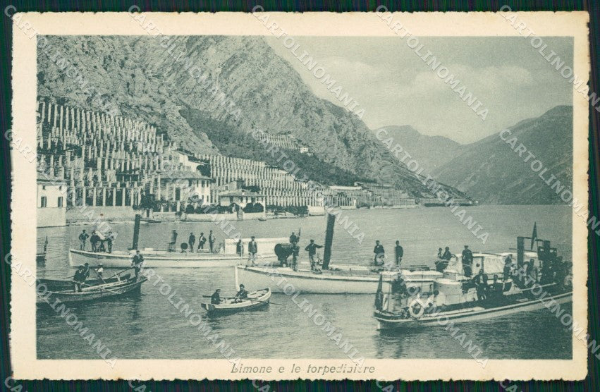 Brescia Limone Lago di Garda Torpedini cartolina QT4752 – fronte