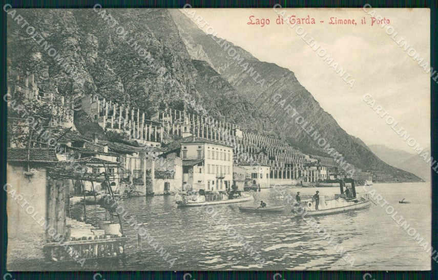 Brescia Limone Lago di Garda Porto cartolina QT4761 – fronte