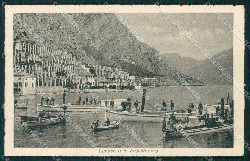 Brescia Limone Torpediniere Lago di Garda cartolina QT4764 – fronte