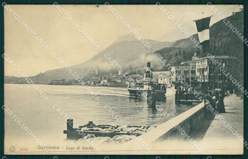 Brescia Gargnano Lago di Garda PIEGHINA cartolina QT4765 – fronte