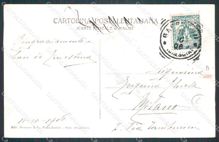 Brescia Gargnano Battello Lago di Garda cartolina QT4766 – retro