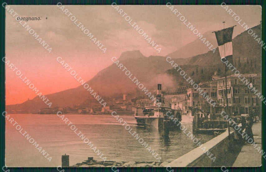 Brescia Gargnano Lago di Garda Battello cartolina QT4767 – fronte