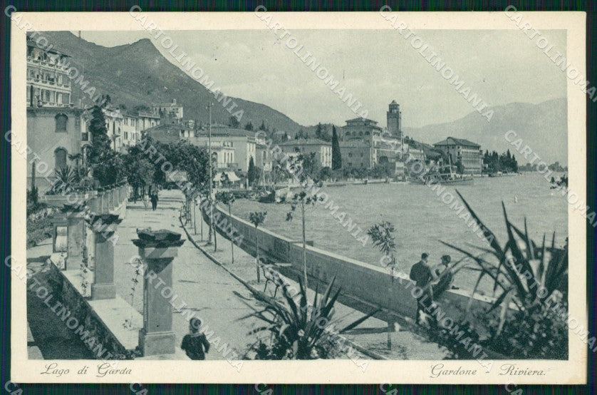Brescia Gardone Riviera Lago di Garda Battello cartolina QT4773 – fronte