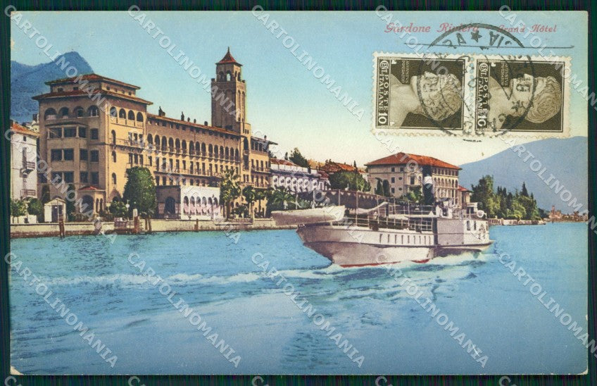 Brescia Gardone Riviera Lago di Garda Battello cartolina QT4776 – fronte