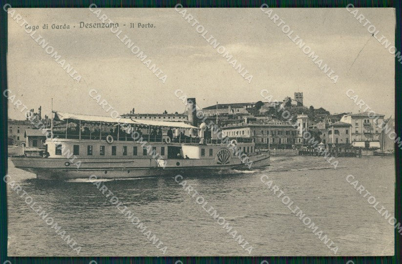 Brescia Desenzano Lago di Garda Porto Battello Depretis cartolina QT4786 – fronte