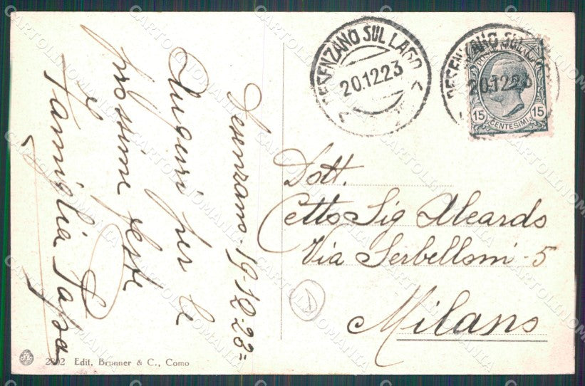 Brescia Desenzano Lago di Garda Porto Battello Depretis cartolina QT4786 – retro