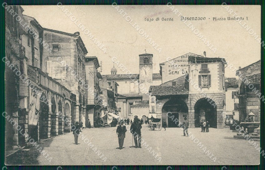 Brescia Desenzano Piazza Umberto I cartolina QT4790 – fronte