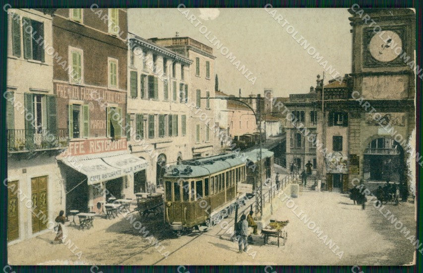 Brescia Salò Stazione Tram ABRASA cartolina QT4794 – fronte