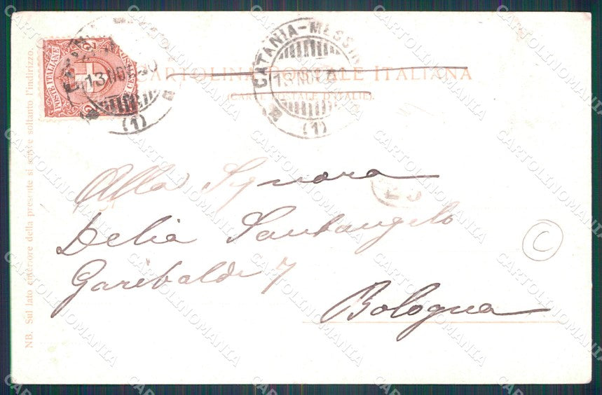 Palermo città Carretto cartolina QT4799 – retro