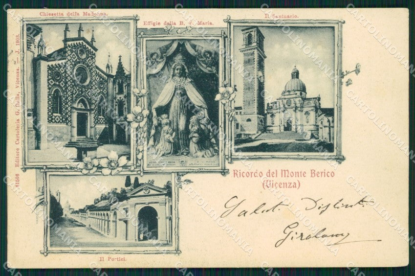 Vicenza città Monte Berico cartolina QT4804 – fronte