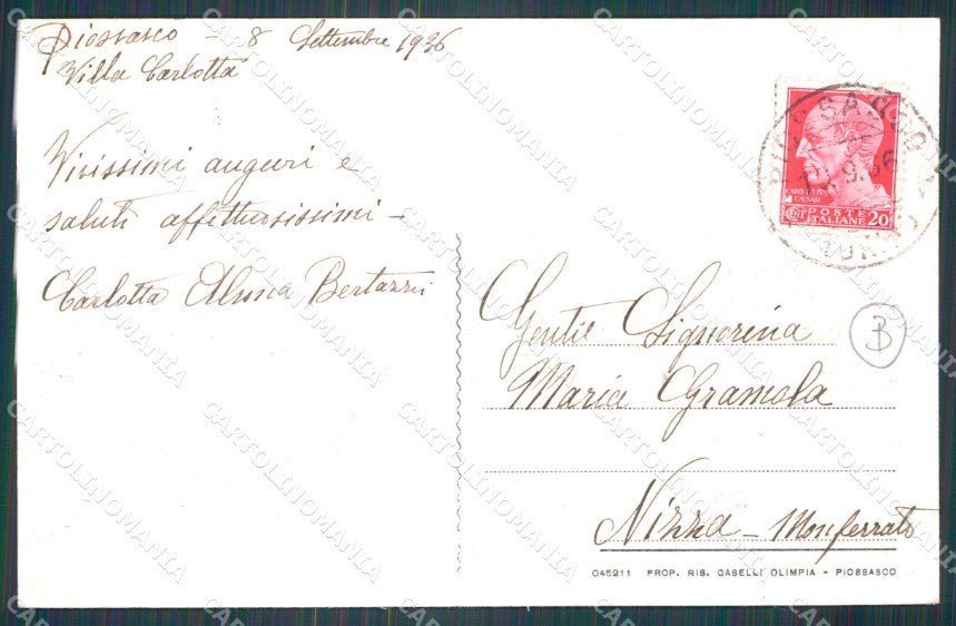 Torino Piossasco cartolina QT4816 – retro