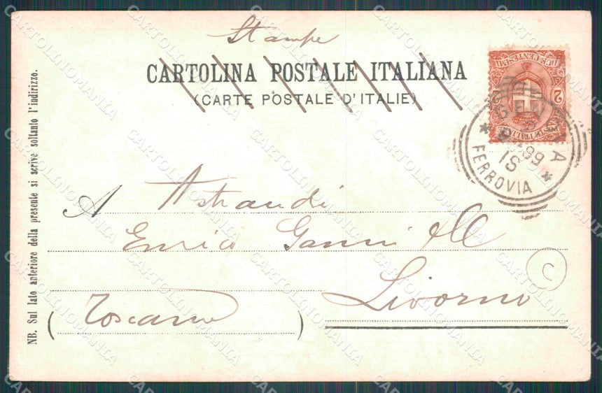 Genova città Cristoforo Colombo Scuola Marina cartolina QT4820 – retro