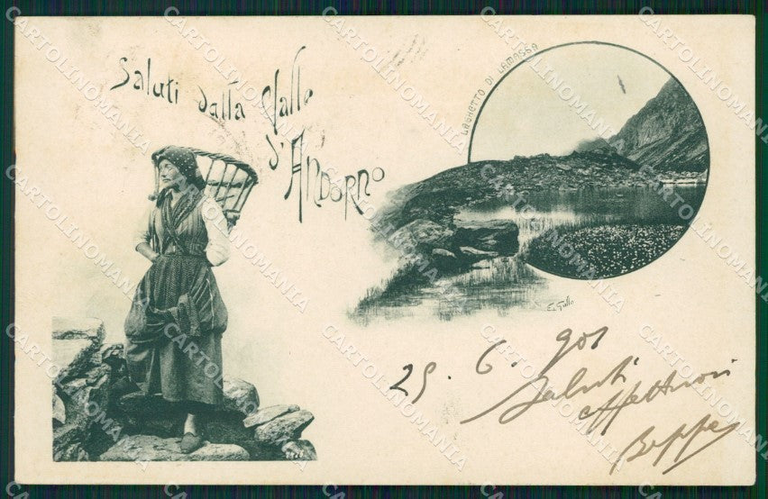 Biella Valle Andorno Saluti da cartolina QT4821 – fronte