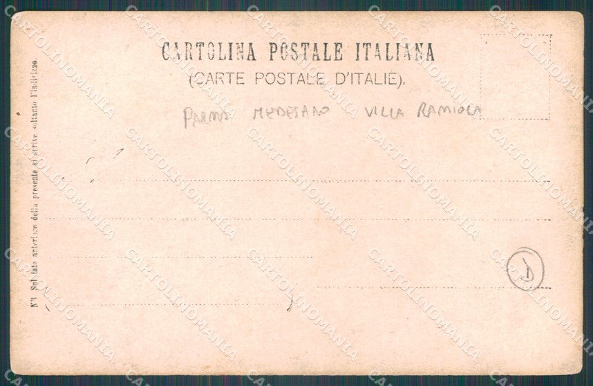 Parma Medesano Villa Ramiola Foto cartolina QT4826 – retro