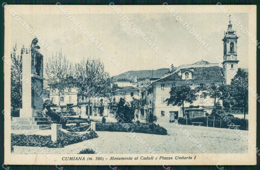 Torino Cumiana Monumento ai Caduti Piazza Umberto I cartolina QT4841 – fronte
