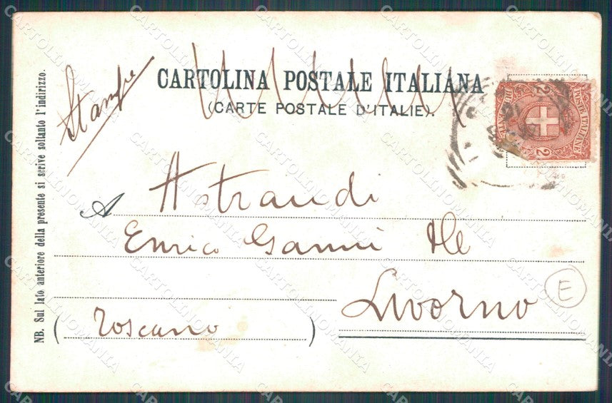 Genova città Ricordo di Piazza Caricamento Cristoforo Colombo cartolina QT4847 – retro