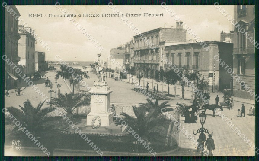 Bari città Monumento Niccolò Piccinni Alterocca 3960 Foto cartolina QT4850 – fronte