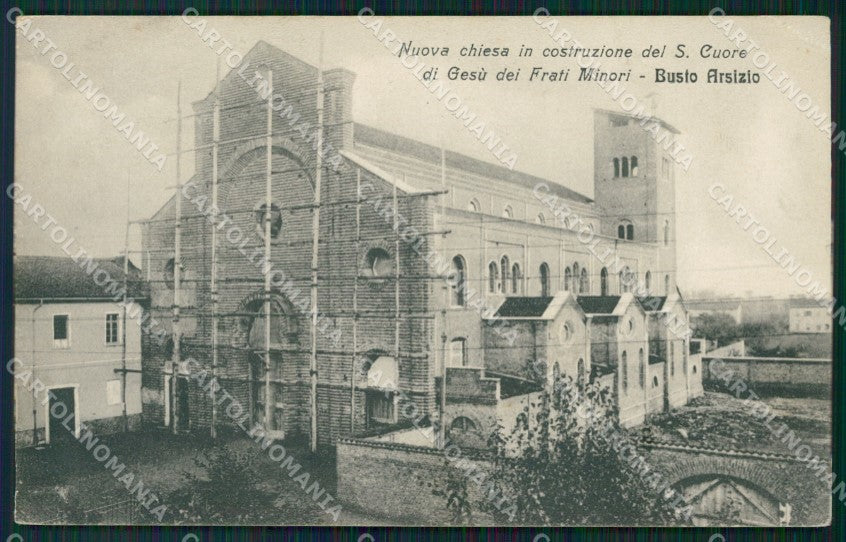 Varese Busto Arsizio Chiesa in Costruzione cartolina QT4857 – fronte