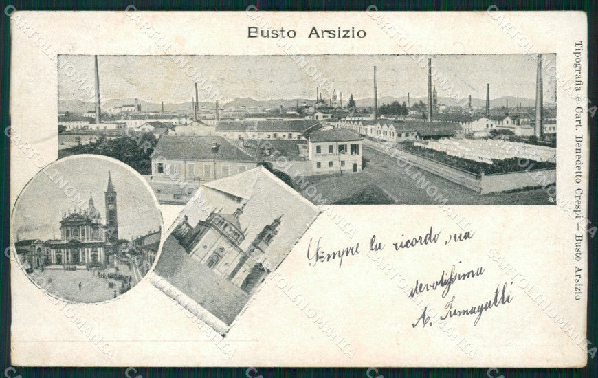 Varese Busto Arsizio cartolina QT4862 – fronte