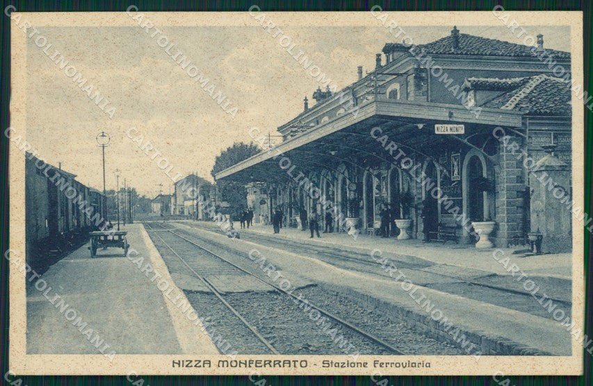 Asti Nizza Monferrato Stazione Treno cartolina QT4869 – fronte