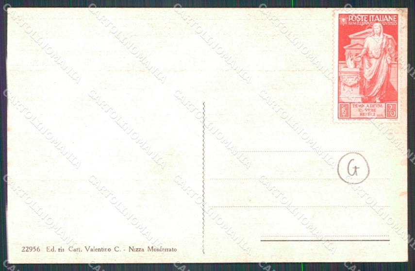 Asti Nizza Monferrato Stazione Treno cartolina QT4869 – retro