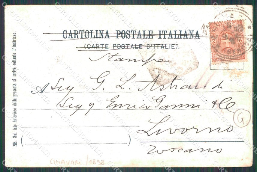 Genova Chiavari cartolina QT4874 – retro