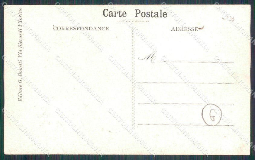 Sassari Luogosanto Fanteria Artiglieria Accampamento Foto cartolina QT4877 – retro