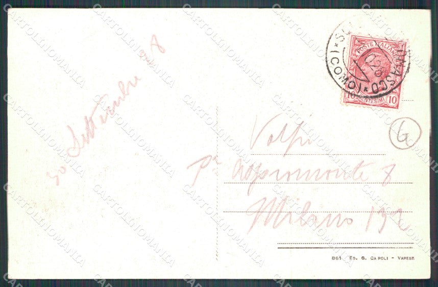 Como Solbiate Viale Rimembranze cartolina QT4882 – retro