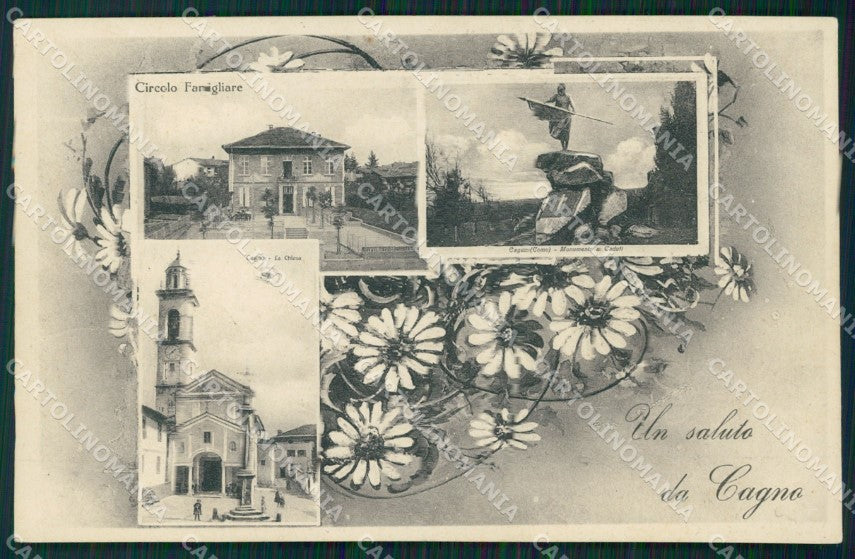 Como Cagno Saluti da cartolina QT4883 – fronte