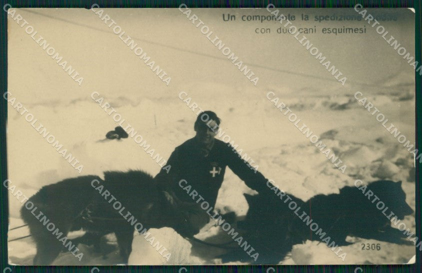 Esplorazione Polo Nord Nobile North Exploration ABRASA Foto cartolina QT4886 – fronte