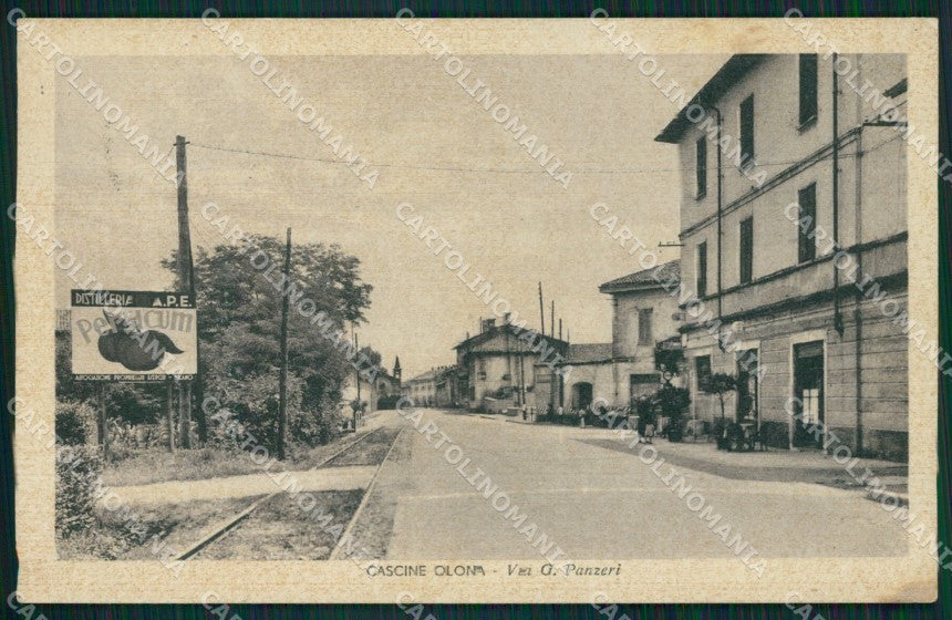 Milano Settimo Milanese Cascine Olona Via Panzeri cartolina QT4888 – fronte