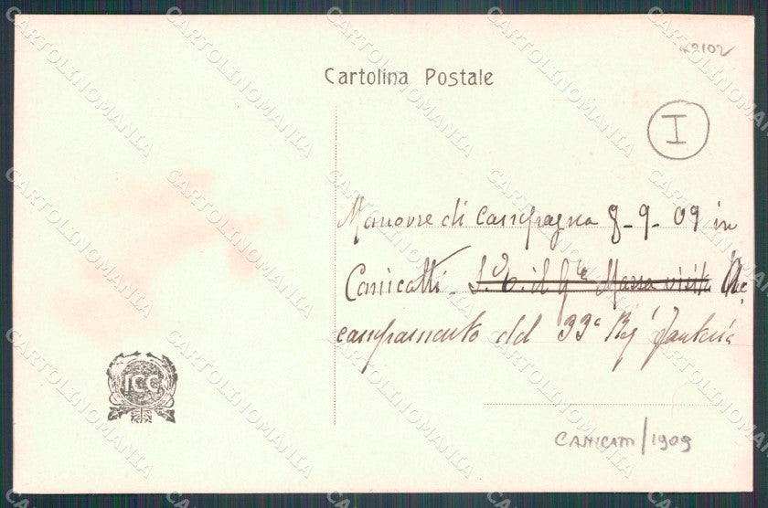 Agrigento Canicattì Militari Fanteria Foto cartolina QT4889 – retro
