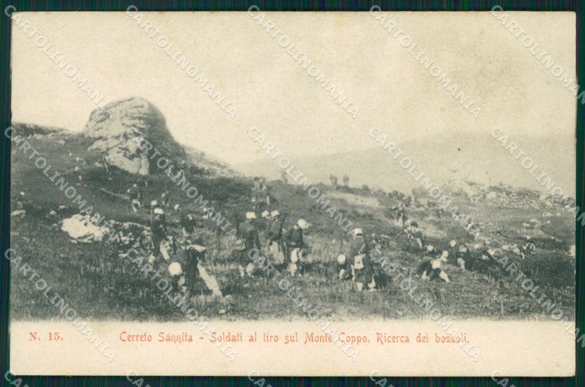 Benevento Cerreto Sannita Monte Coppo Militari Fanteria cartolina QT4890 – fronte