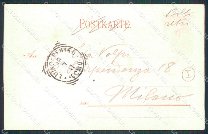 Varese Luino Gruss Kunzli 1226 cartolina QT4894 – retro