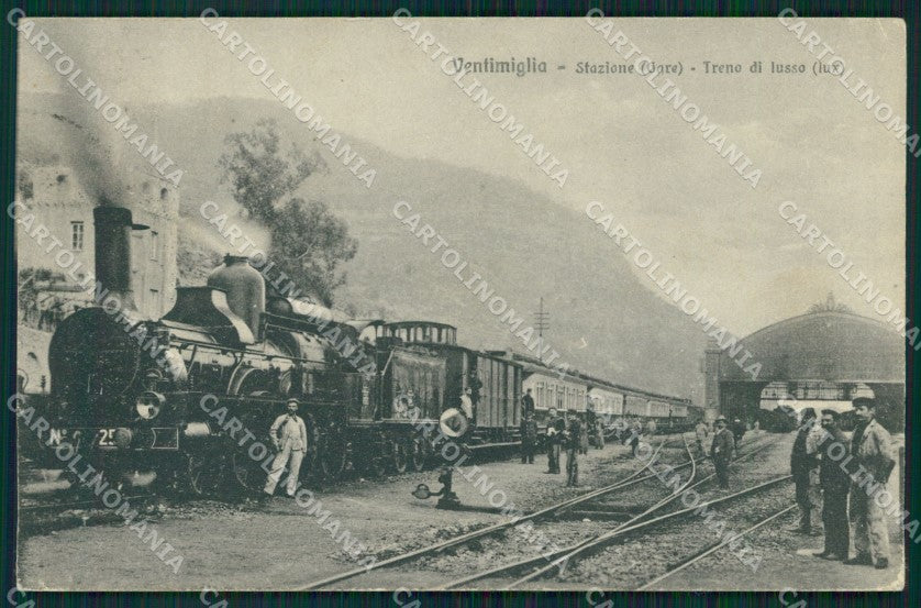 Imperia Ventimiglia Stazione Treno cartolina QT4913 – fronte