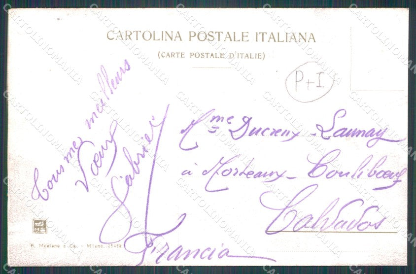 Imperia Ventimiglia Stazione Treno cartolina QT4917 – retro