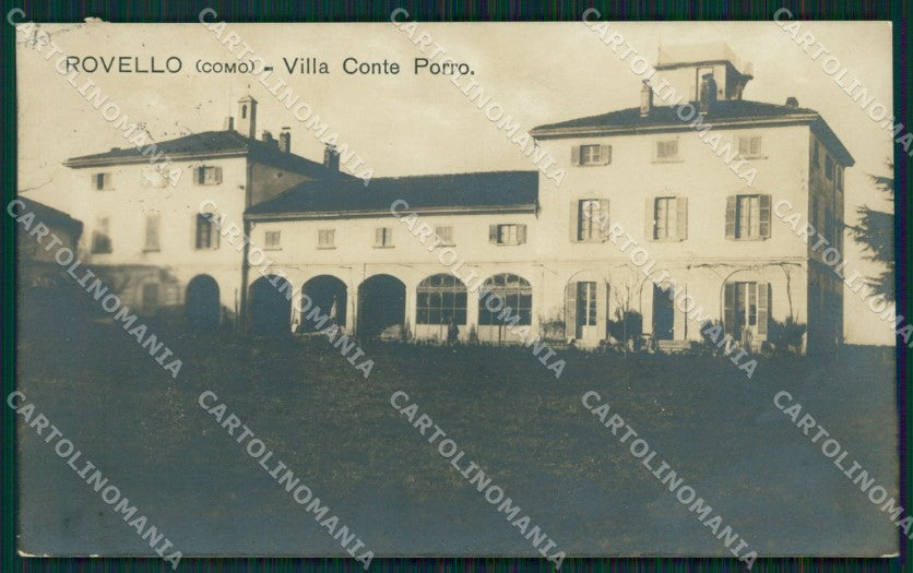 Como Rovello Porro Villa Porro Foto PIEGHINA cartolina QT4926 – fronte
