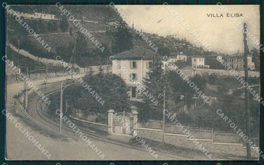Varese ? Villa Elisa Tramvia cartolina QT4929 – fronte