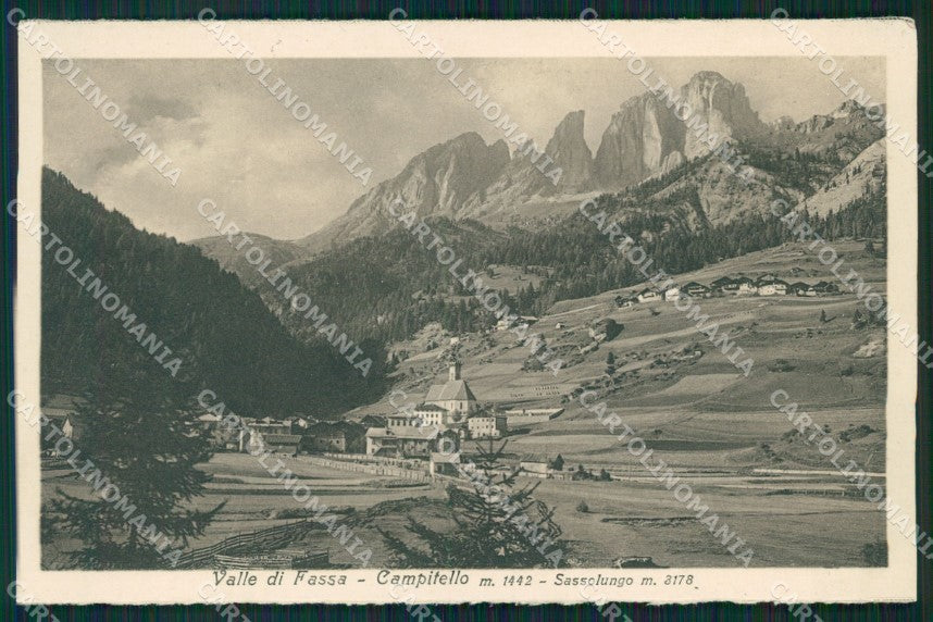 Trento Campitello Valle di Fassa cartolina QT4952 – fronte