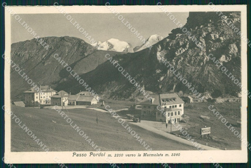 Trento Passo Pordoi Marmolada cartolina QT4954 – fronte